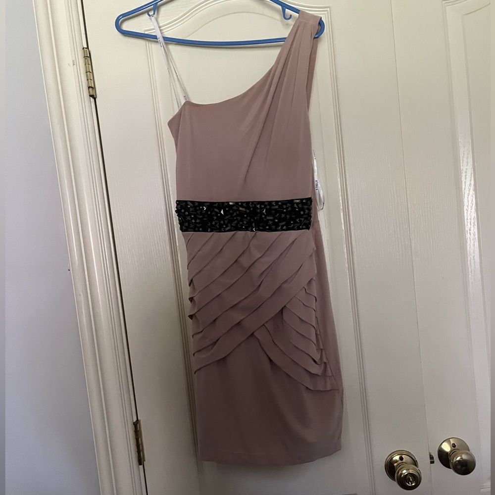B DARLIN one-shoulder cocktail dress